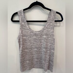 Evereve Gray Marled‎ Knit Tank Top | Size Small